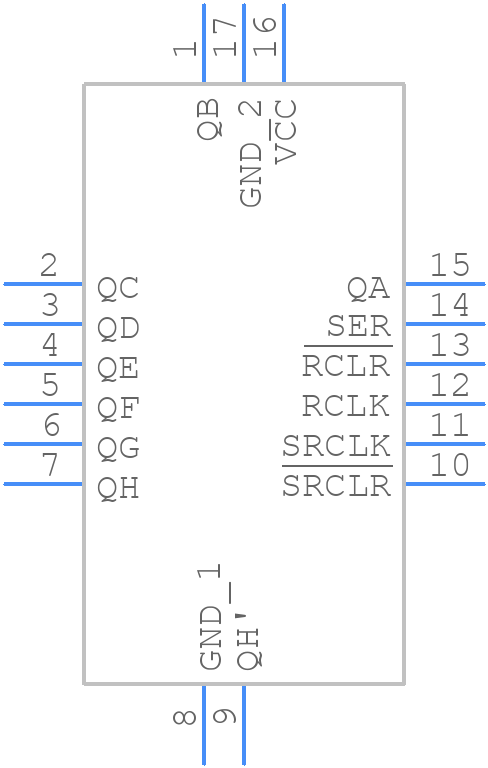 SN74LV8T594BQBR - Texas Instruments - PCB symbol