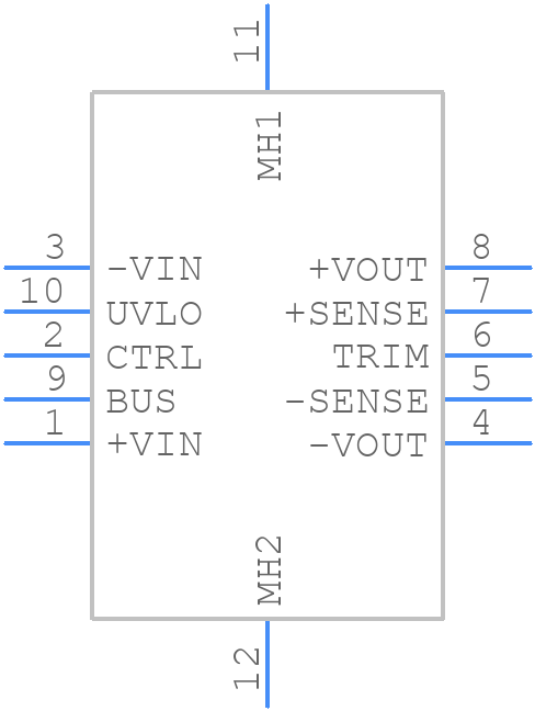 RP40Q-11005SRUWB/N-HC - RECOM Power - PCB symbol