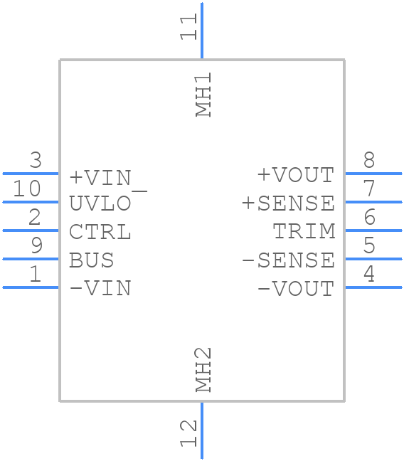 RP40Q-11024SRUWB/P - RECOM Power - PCB symbol