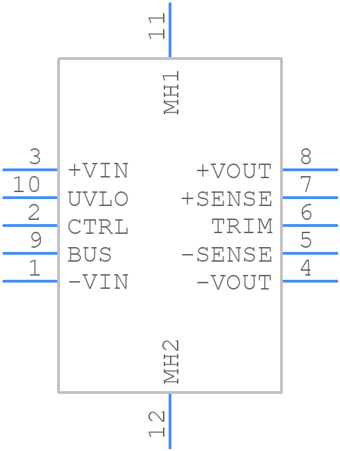 RP60Q-11005SRUWB/N - RECOM Power - PCB symbol