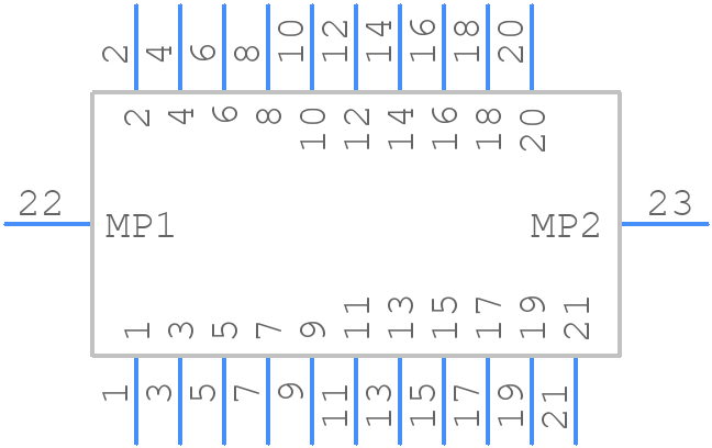 FFC2A33-21-T-R - GCT (GLOBAL CONNECTOR TECHNOLOGY) - PCB symbol