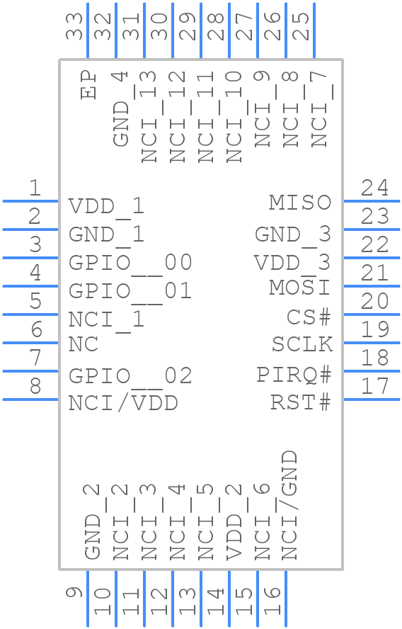 SLB9672XU20FW1613XTMA1 - Infineon - PCB symbol