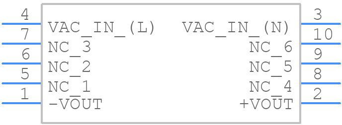 RAC03-3.3SK/SMT-R - RECOM Power - PCB symbol