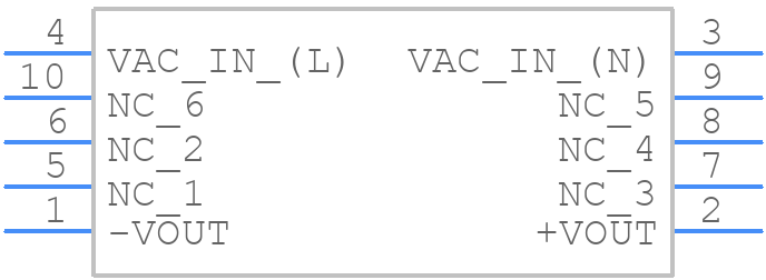 RAC03-12SK/SMT-R - RECOM Power - PCB symbol
