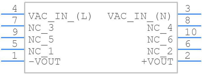 RAC03-24SK/SMT-R - RECOM Power - PCB symbol