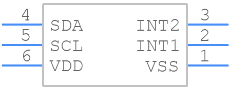 BMA580 - BOSCH - PCB symbol