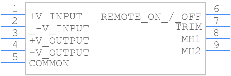 ECLB75W-24D15 - Cincon - PCB symbol