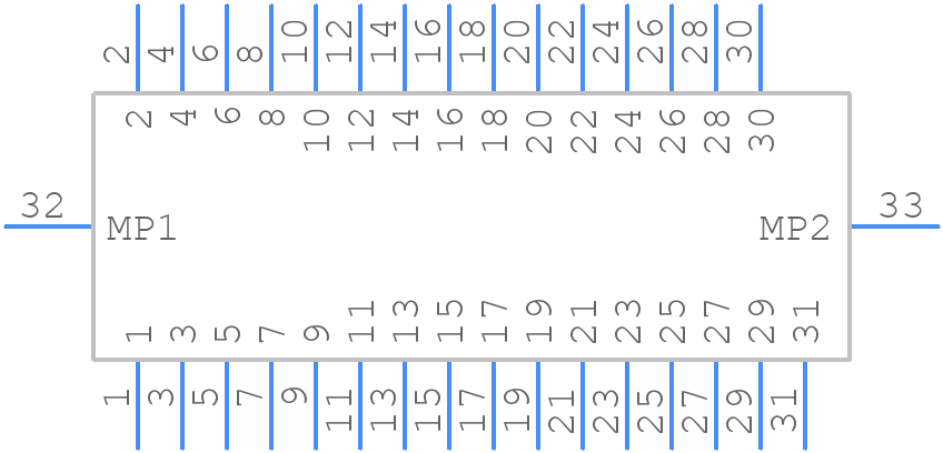 FH26W-31S-0.3SHW(60) - Hirose - PCB symbol