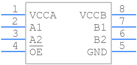 NL3V2T244MUTAG - onsemi - PCB symbol