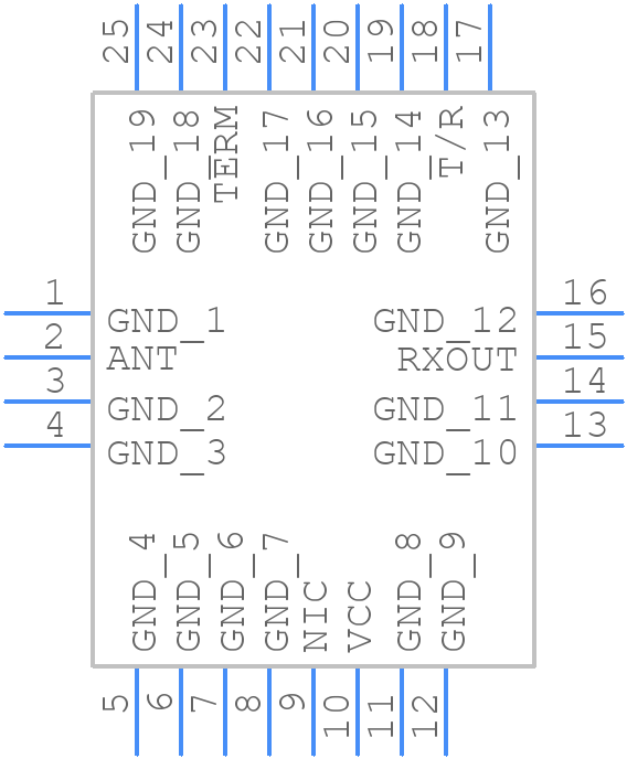 ADRF5532BCPZN-R7 - Analog Devices - PCB symbol