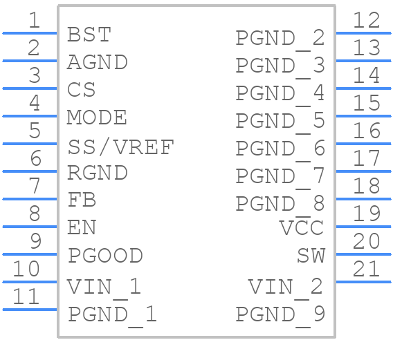 TDA38826XUMA1 - Infineon - PCB symbol