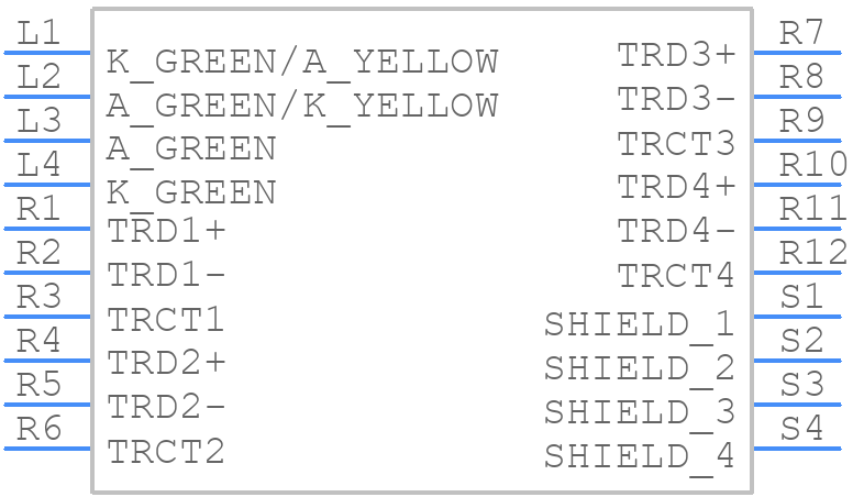 RJMG2018341A1ER - Amphenol - PCB symbol