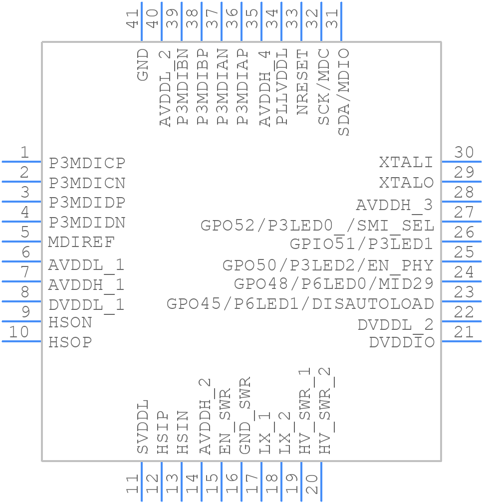 RTL8213B-CG - Realtek - PCB symbol