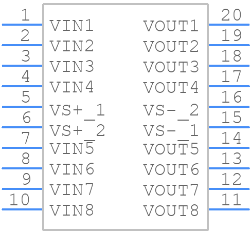 EL5223CRZ-T13 - Renesas Electronics - PCB symbol
