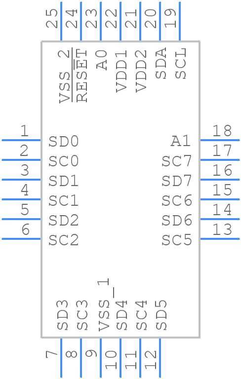 PCA9848BS - NXP - PCB symbol