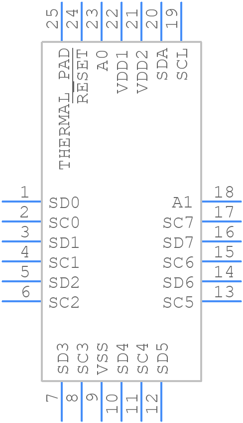 PCA9848BSMP - NXP - PCB symbol