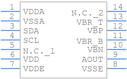 ZSSC3131BA2T - Renesas Electronics - PCB symbol