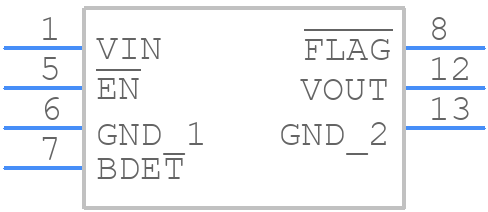 KTS1642QGDV-TR - Kinetic Technologies - PCB symbol