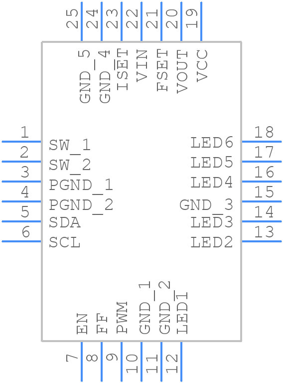 MP3314GR-Z - Monolithic Power Systems (MPS) - PCB symbol