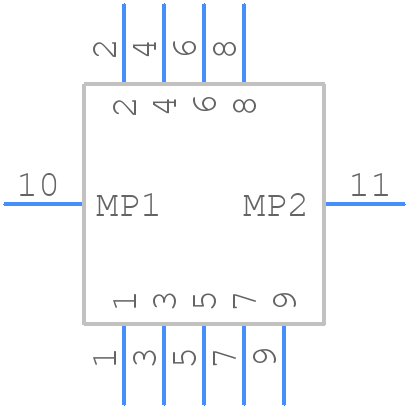 PCA-7F-09-HL-3-G - Adam Tech - PCB symbol