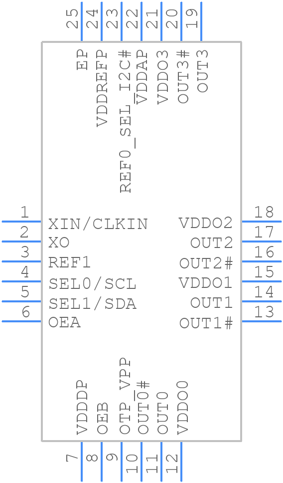 9FGV1002C001NBG2 - Renesas Electronics - PCB symbol