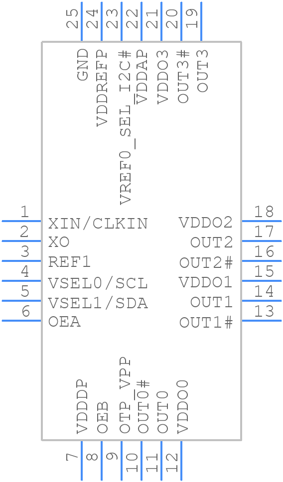 9FGV1002C015NBG2 - Renesas Electronics - PCB symbol