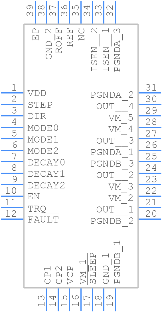 MAX22204AUU+ - Analog Devices - PCB symbol