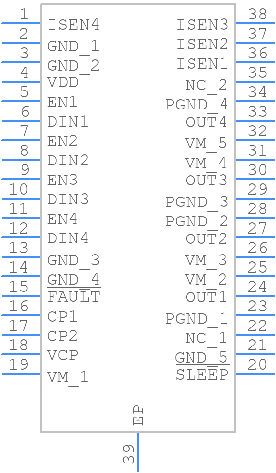 MAX22208AUU+T - Analog Devices - PCB symbol