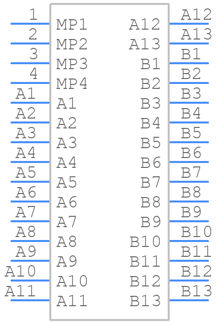 054595-E - TE Connectivity - PCB symbol
