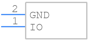 DS28E54GA+U - Analog Devices - PCB symbol