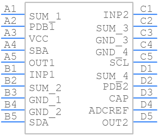 ADL5309ACBZ-RL - Analog Devices - PCB symbol