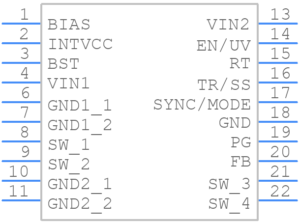 LT8614IUDC#WPBF - Analog Devices - PCB symbol