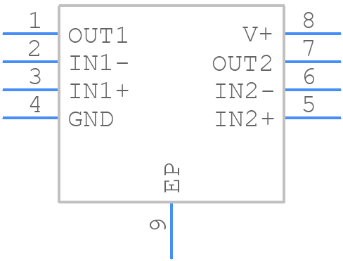 LM393LVWDSGRQ1 - Texas Instruments - PCB symbol
