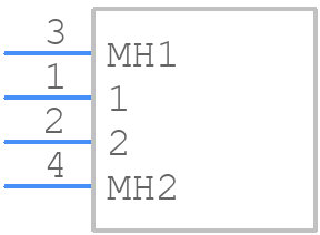 627-2W2-624-1TC - EDAC - PCB symbol