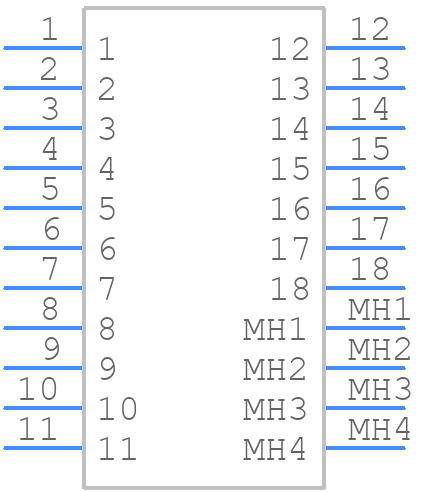 M80-8151822 - Harwin - PCB symbol