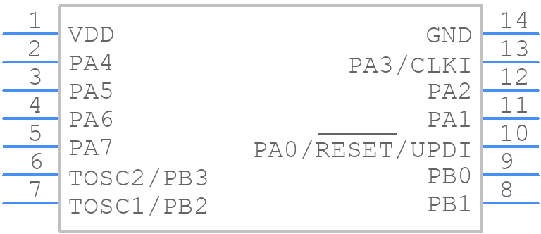 ATTINY814-SSN - Microchip - PCB symbol