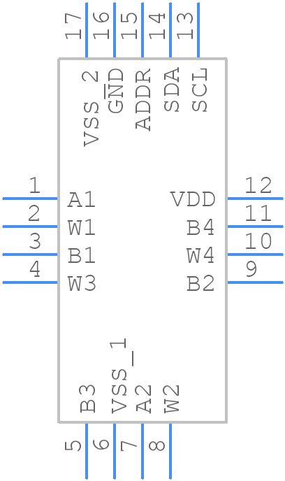 AD5123BCPZ10-RL7 - Analog Devices - PCB symbol