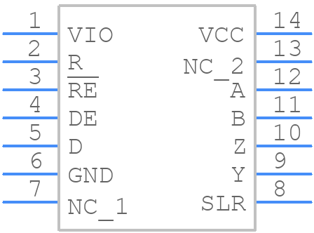 THVD2412VDR - Texas Instruments - PCB symbol
