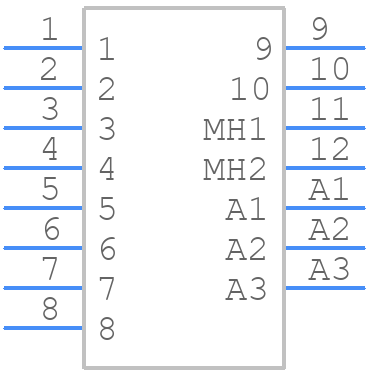681M13W3103L011 - NorComp - PCB symbol