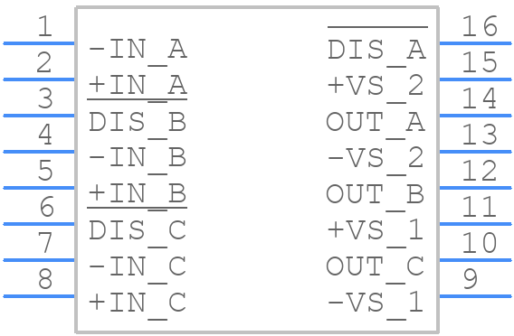 OPA3691IDBQR - Texas Instruments - PCB symbol