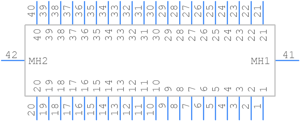 RM222-040-541-0256 - Molex - PCB symbol