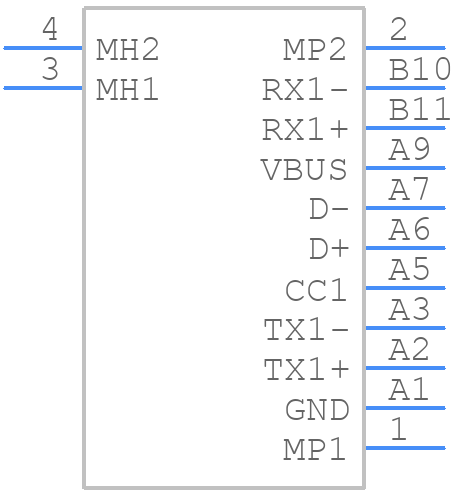 GT-USB-8016A - G-Switch Electronic - PCB symbol