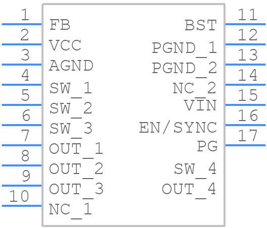 MPM3506A - Monolithic Power Systems (MPS) - PCB symbol
