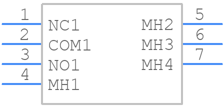 100AWSP4T1B4VS2RE - E-Switch - PCB symbol