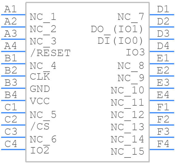 W25M512JWCSQ - Winbond - PCB symbol