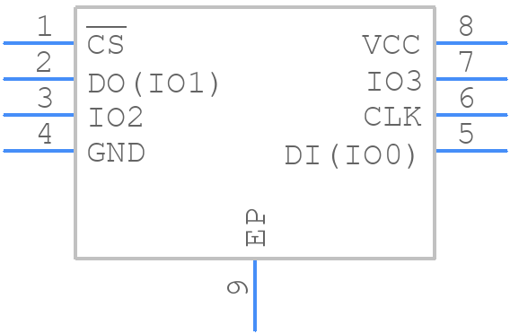 W25M512JWESM - Winbond - PCB symbol