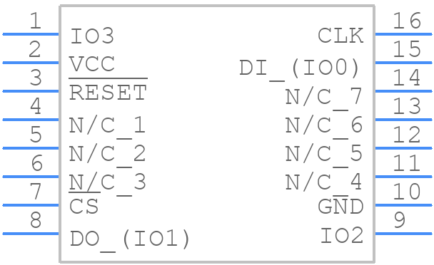 W25M512JWFSM - Winbond - PCB symbol