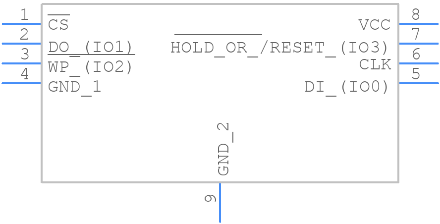 W25Q01NWZEIN - Winbond - PCB symbol