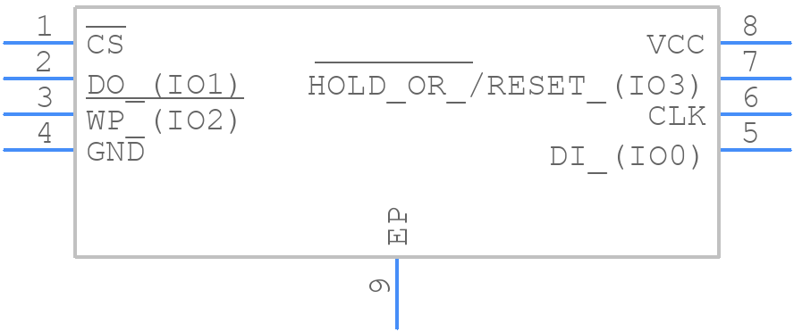 W25Q512NWEJQ - Winbond - PCB symbol