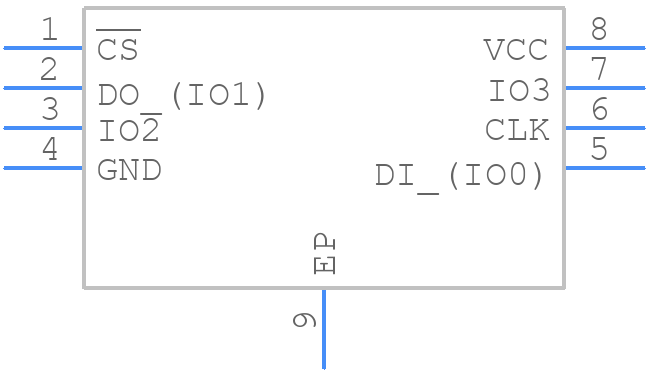 W25M512JVEAQ - Winbond - PCB symbol